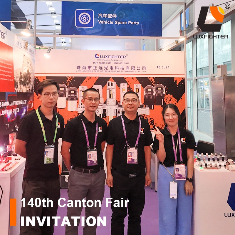Luxfighter Debut di Canton Fair ke-140, Menampilkan Produk Lampu LED Otomotif Baru untuk Terhubung dengan Pembeli Global